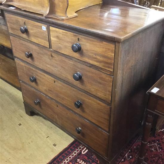 19C mahogany chest of drawers